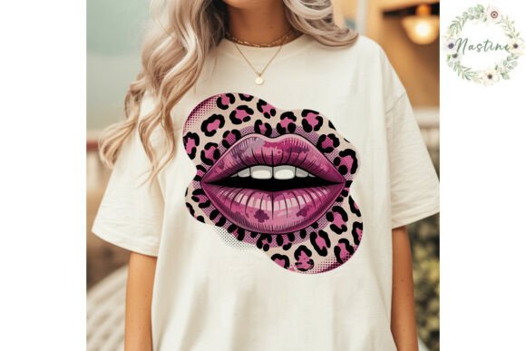 Download Pink Leopard Lips Sublimation Design - Sublimation design Collection